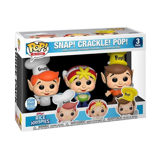Funko POP Ad Icons Rice Krispies Snap, Crackle and Pop Exclusive Figure 3 Pack